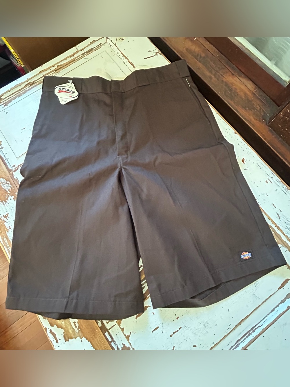 NOS DICKIES Work Shorts Loose Fit 13" OLDSCHOOL VERSION Dark Brown Size 38
